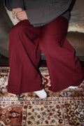 Burgundy trousers